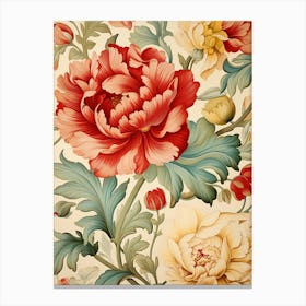 Floral Wallpaper 308 Canvas Print