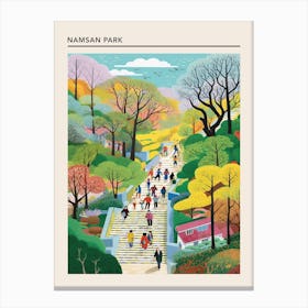 Namsan Park Seoul South Korea 3 Canvas Print