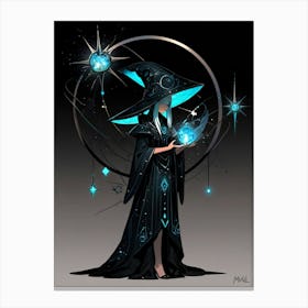 Witch Holding A Star 2 Canvas Print