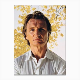 Liam Neeson Retro Collage Movies Canvas Print