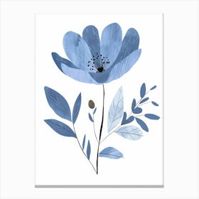 Blue Poppy 6 Canvas Print