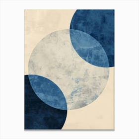 Blue Circles 32 Canvas Print