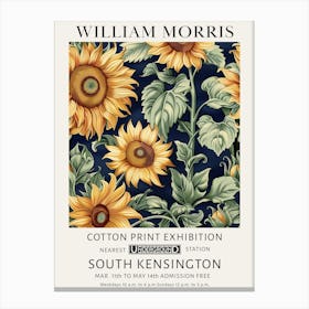 William Morris Vintage Poster Sunflower Canvas Print