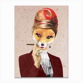 Fox Lady Canvas Print