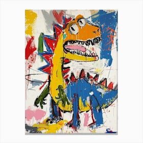 Graffiti Paint Dinosaur Canvas Print