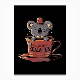 Koala Tea Canvas Print