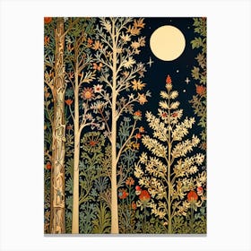 William Morris Moonlight In The Forest 25 Canvas Print