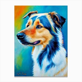 Belgian Tervuren Fauvist Style dog Canvas Print