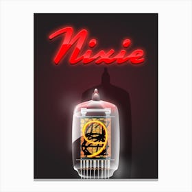 Nixie Tube Canvas Print