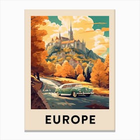 Vintage Travel Poster Europe 2 Canvas Print
