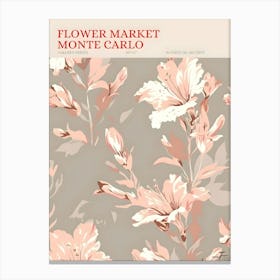 Flower Market Monte Carlo Canvas Print