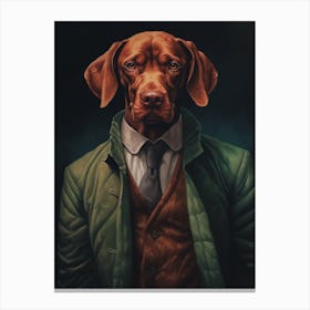 Gangster Dog Vizsla 3 Canvas Print