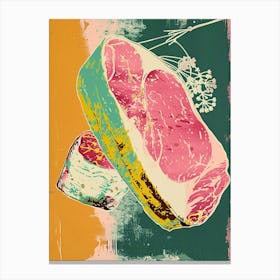 Wagyu Beef Duotone Silkscreen Canvas Print