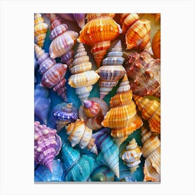 Colorful Sea Shells Canvas Print