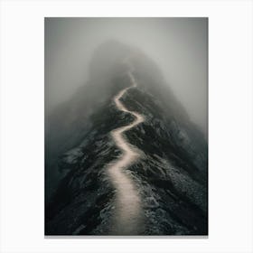 Foggy Mountain Path 1 Canvas Print