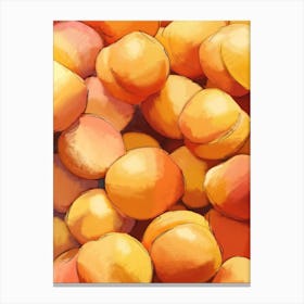 Perky Peaches Canvas Print