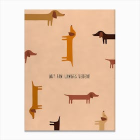 Dachshunds Canvas Print