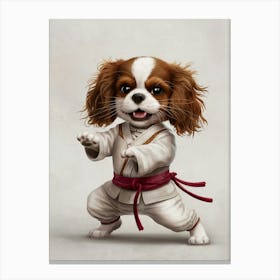 Karate Dog 1 Canvas Print