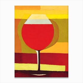 Nebbiolo Paul Klee Inspired Abstract Cocktail Poster Canvas Print