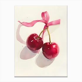 Cherry Painting Canvas Print