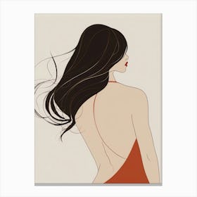 Back Of A Woman Canvas Print