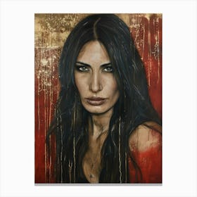 Woman With Long Hair 3 Canvas Print