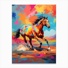 Vivid Wild Horse Canvas Print