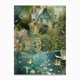 Fairytale Scrapbook Collage 1 Canvas Print