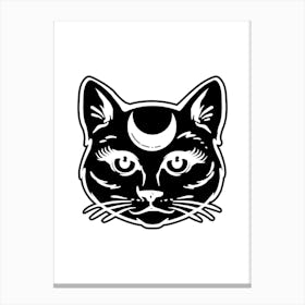 Moon Cat 1 Canvas Print