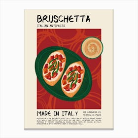 Bruschetta Canvas Print