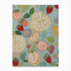 Fruit And Flowers Canvas Print
