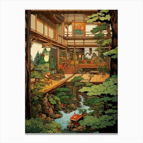 Traditional Japanese Tea Garden 2 Canvas Print