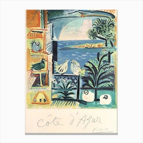 Pablo Picasso Cote D'Azure Canvas Print