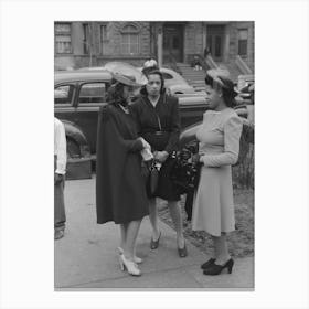 Part Of The Easter Parade On The South Side Of Chicago, Illinois By Russell Lee Canvas Print