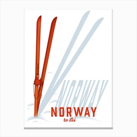 Norway To Ski 1 Canvas Print