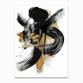 Asian Brushstrokes 3 Canvas Print