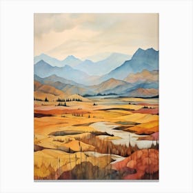 Autumn National Park Painting Kootenay National Park British Columbia Canada 1 Canvas Print