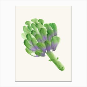 Artichoke Veggi Vegetable Watercolor Painting Minimalist Kitchen Print Canvas Print