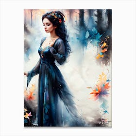 Fairy In The Forest Canvas Print