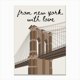 From New York With Love Canvas Print