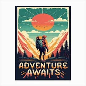 Adventure Awaits Canvas Print