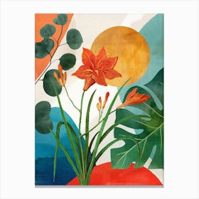 Tropical Summer Abstract Art 5 Canvas Print