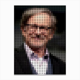 Steven Spielberg In Style Dots Canvas Print