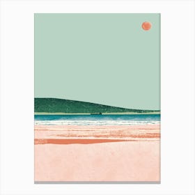 Seaside Beach Art Print Canvas Print