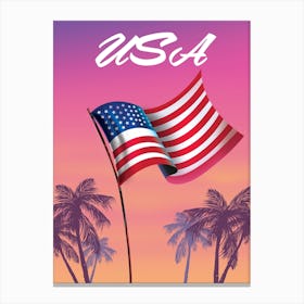 Usa Flag Canvas Print