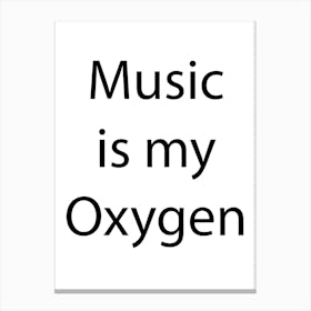 Music Quote 3 Canvas Print