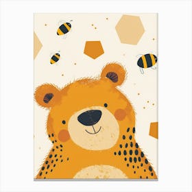 Bees And Bears Canvas Print