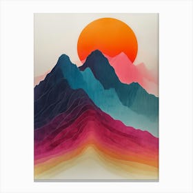 Mountains In The Sky Canvas Print