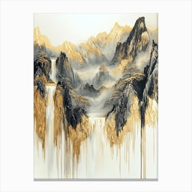 Pamir'S Luster Abstract Glow Canvas Print