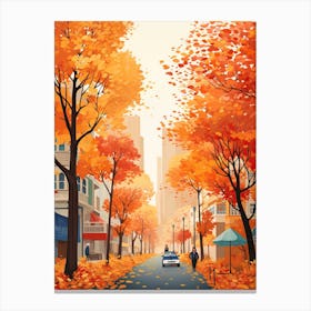 Beijing In Autumn Fall Travel Art 1 Canvas Print
